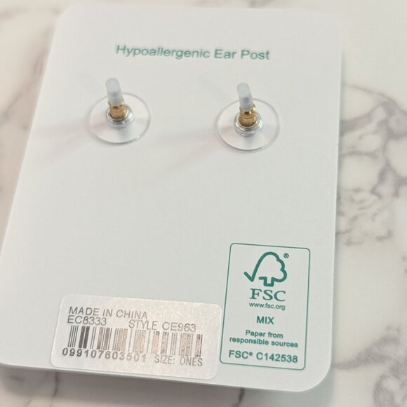 J.Crew Faceted Gemstone Drop Earrings - Picture 4 of 5